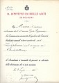 Diploma nel disegno di Architettura