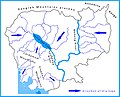 Image 32An overview of drainage divides (from Geography of Cambodia)