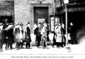 Delegates in front of the Little Theater