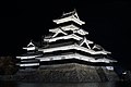 View of illuminated Matsumoto Castle