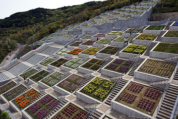 Hyakudanen in Awaji Yumebutai, Awaji, Hyogo prefecture