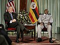 Image 24U.S. President George W. Bush met with President Yoweri Museveni in Entebbe, Uganda, 11 July 2003. (from Uganda)