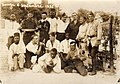 Groupe de militaires et tirailleurs africains en 1935.