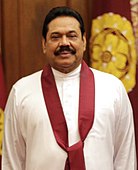 Mahinda Rajapaksa (SLFP), Ex-Präsident und parteiinterner Widersacher von Präsident Sirisena