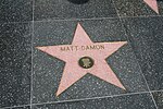 Matt Damon's star on the Hollywood Walk of Fame