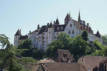 Castle of Neuchâtel, seen from the North-east