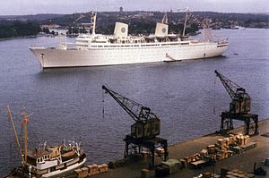 M/S Gripsholm i Stockholm 1958.