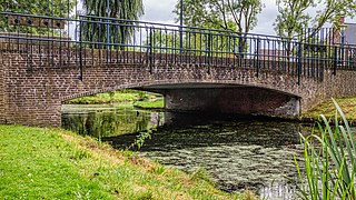 Hattem Brick bridge over the city moat.