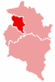 Map of Vorarlberg, Dornbirn district highlighted