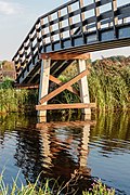 Detail of the supporting structure of the Westpolderbrêge Southwest side.