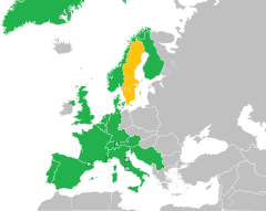 Mapa z zaznaczeniem państw uczestniczących