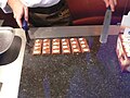 the making of GuyLian praliné chocolate bars