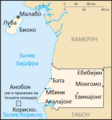 Македонски: Карта на Екваторска Гвинеја на македонски. English: Map of Equatorial Guinea in Macedonian.