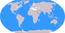 Shows the extent and boundaries of tectonic plates, with superimposed outlines of the continents they support