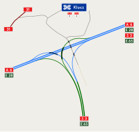 Raskrižje ceste E28 s cestom E65 u Szczecinu, Poljska