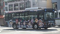 ラブライブ3号車（エルガミオ ノンステップバス）2843