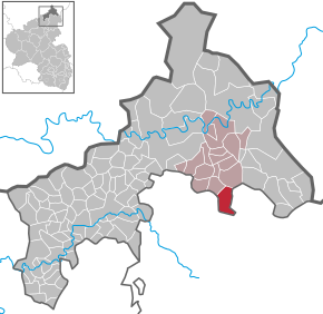 Poziția Nauroth pe harta districtului Altenkirchen