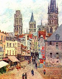 Rouen, rue de l'Épicerie (1898), Norman (Oklahoma), Fred Jones Jr. Museum of Art (en).