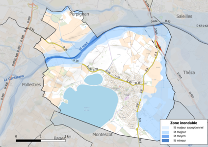 Carte des zones inondables.