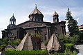 The church along with the fallen domes