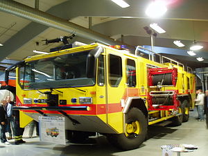 A crash tender of the Royal Danish Air Force.