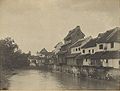 Pepe River (Kali Pepe): Chinese camp (Chinatown) in Solo of the Kali Pepe [inscribed in ink on reverse of support]. Now is called "Kreteg Gantung", in Pasar Kliwon district.