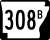 Highway 308B marker