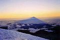 Umbra lui Chimborazo aşa cum se vede de pe pisc la răsărit