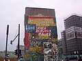 Wall segment marking the run of the Wall at Potsdamer Platz