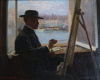 Jean-Baptiste Olive dans son atelier, musée des Beaux-Arts de Marseille.