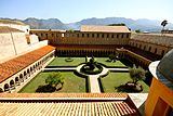 Example of a garden attached to a place of worship: the cloister of the Abbey of Monreale, Sicily, Italy