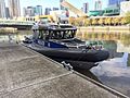 A Victoria Police marine operations boat in Melbourne