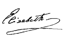 Signature de Élisabeth d'Autriche