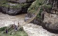 Hängebrücke Q’iswachaka über den Río Apurímac, Peru