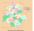 Image 32Map of the ancient parish of Manchester (from History of Manchester)