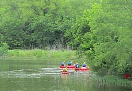 Canoeing at the Heard