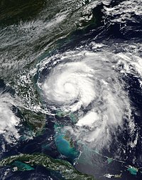 Tropical Storm Humberto, as seen from above