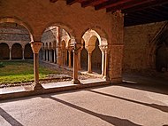 The cloister in the Saint-Lizier Cathedral