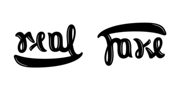 File:Ambigram Real Fake.png High resolution, up and down