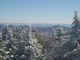 View from Spruce Knob summit in October