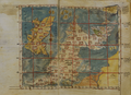 Image 31A 14th-century Byzantine map of the British Isles from a manuscript of Ptolemy's Geography, using Greek numerals for its graticule: 52–63°N of the equator and 6–33°E from Ptolemy's Prime Meridian at the Fortunate Isles. (from Cartography)