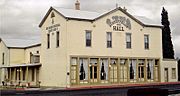 Schiefflin Hall was built in 1881 by Albert Schieffelin and is located 402 East Fremont Street (N 4th St.). It was listed in the National Register of Historic Places on October 15, 1966, as part of the Tombstone Historic District, reference #66000171.