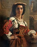 Italian Woman in National Costume, Carl von Blaas, 1880