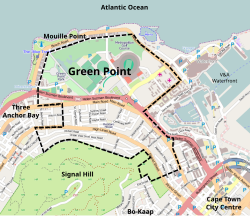 Street map of Green Point