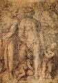 Ruang 90 – Michelangelo, Epifania – satu-satunya seni visual dua dimensi miliknya yang dalam ukuran besar yang selamat (1550–53 M)