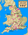 Image 65Location of Inglewood Forest, stretching from Carlisle to Penrith; it was the most northerly of the Royal forests (from History of Cumbria)