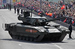 Rusiya Ordusuna məxsus T-14 Armata tankı.