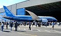 First Boeing 787 at Roll-out on July 8, 2007.