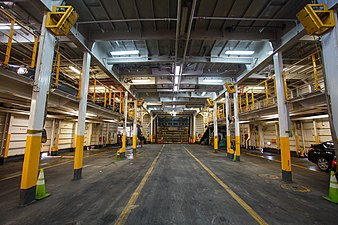 Vehicle bay of the John H, of Cross Sound Ferry