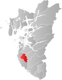 Kart som viser Time kommune.